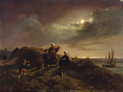 On the Coast near Scheveningen, 1842 by Jacob Gensler